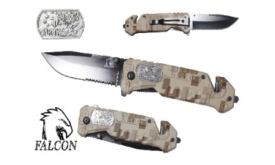 Falcon 8" Spring Assisted Pocket Knife KS9009CF-3 Falcon 8" Spring Assisted Pocket Knife KS9009CF-3